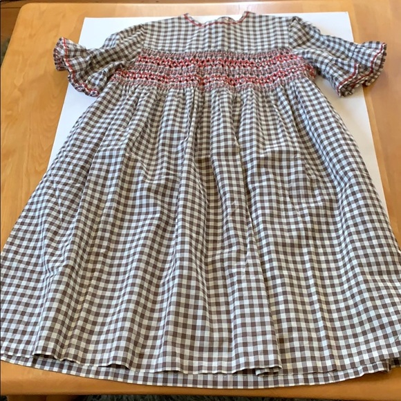 Sweet vintage gingham dress with smocking 🍒 - Picture 4 of 5